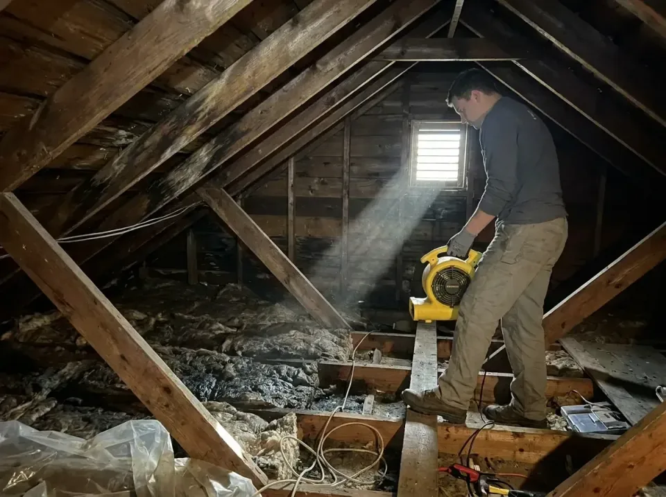 attic-water-damage-drying-proc-007 — frequently asked questions, Emergency Water Extraction & 24/7 Flood Response in Milling…